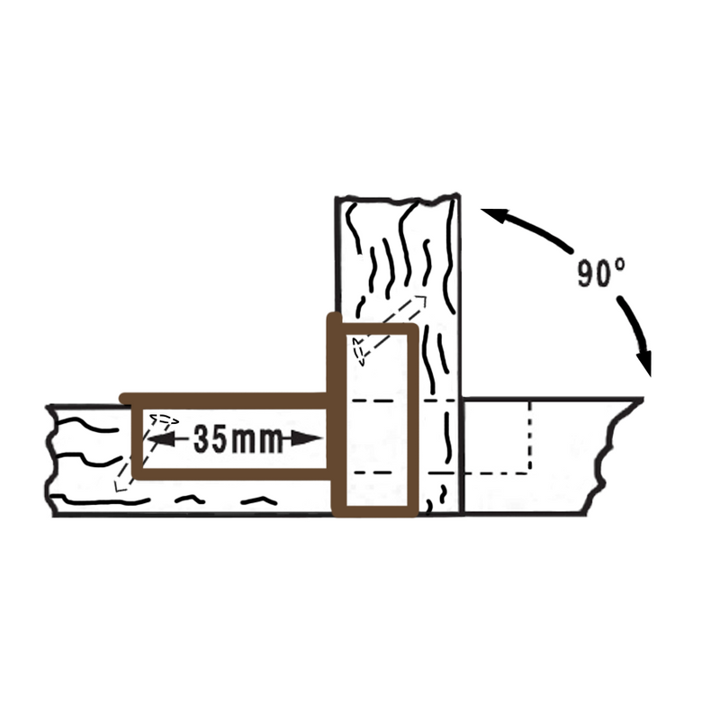 All Metal Adjustable 90° Opening Drop Flap Hinge