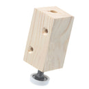 Height Adjustable Glide with Pre-Drilled Wood Block