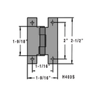 Flat Steel Flush H-Hinge