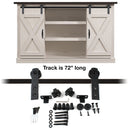 Cabinet Barn Door Hardware Kit 72"