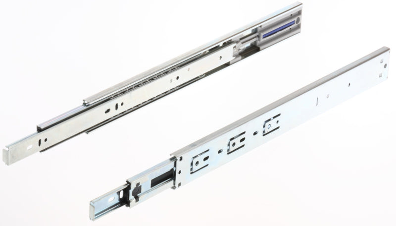 Full-Extension Telescope Side-Mounted Drawer Slides - Soft Closing