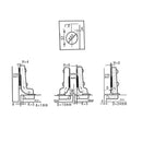 40mm Clip-On Self Closing Hinges