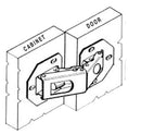 Offset Opening Heavy-Duty 90° Hinge