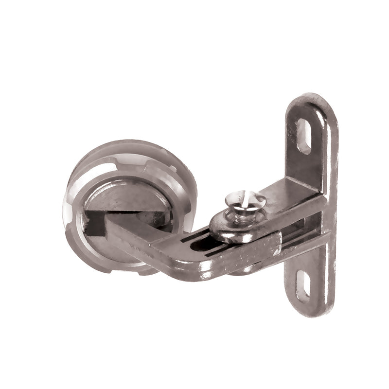 105°-115° Opening Inset Glass Door Hinge - Brass
