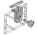 Clip-On No-Hole Glass Door Lock