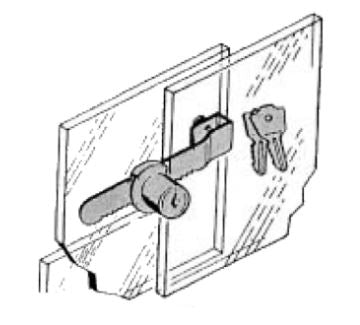 Removable Sliding Glass Door Lock
