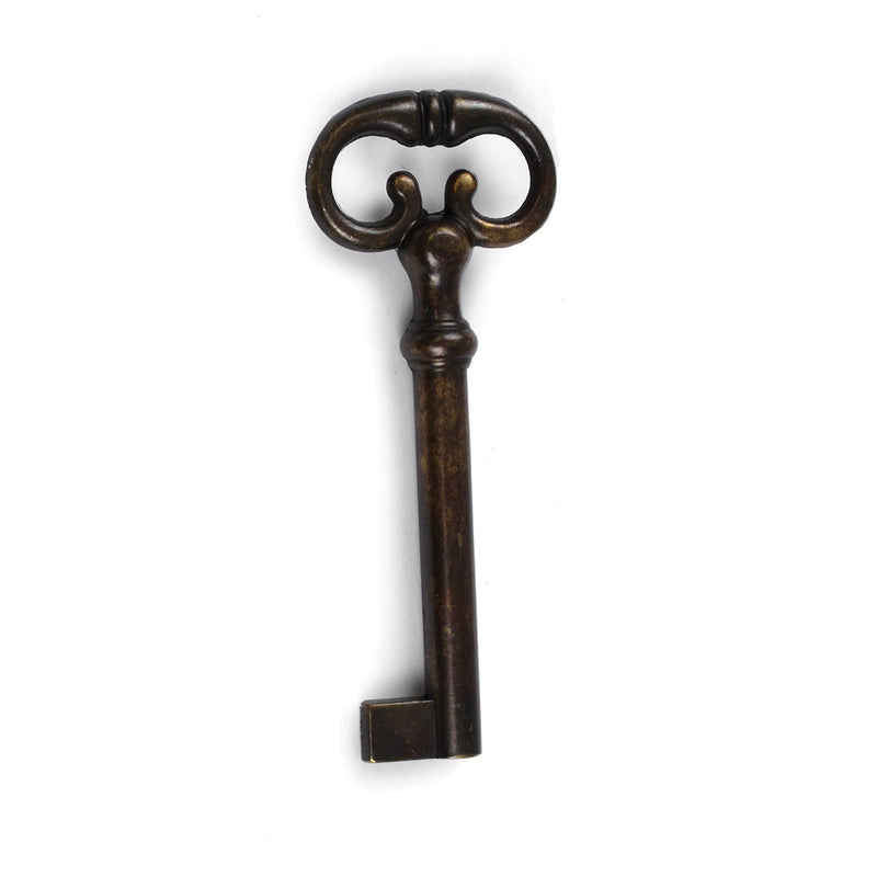 Heavy Steel Flush Mount Lock w/Skeleton Key for Cabinet or Wardrobe Door |  L-4