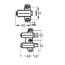 Square Profile Push Catch