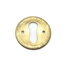 Solid Brass Keyhole Escutcheons