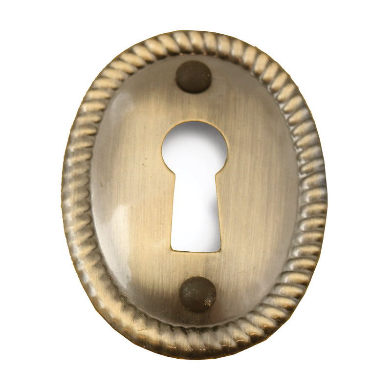 Solid Brass Keyhole Escutcheons