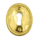 Solid Brass Keyhole Escutcheons