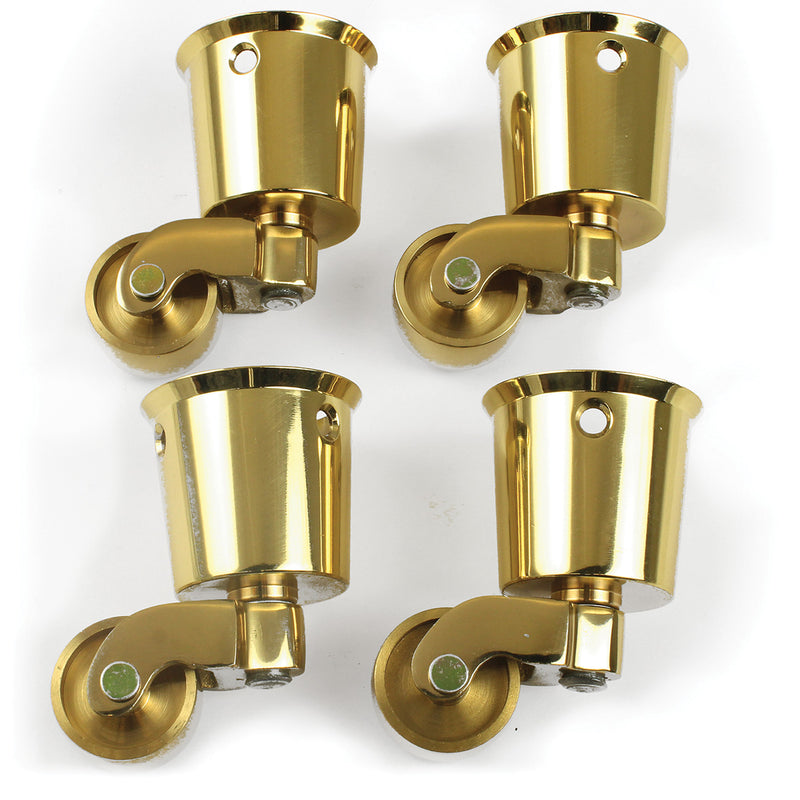 Solid Brass Round Socket Caster