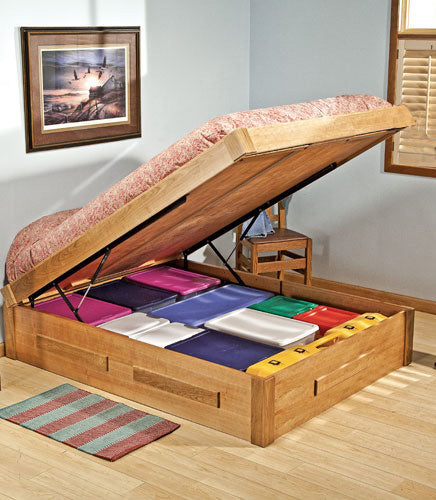 Complete Storage Bed Solution with Frame and Slats